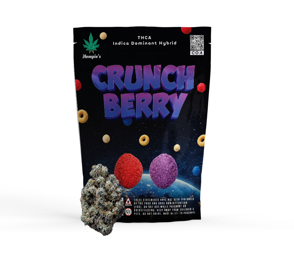 THCA Flower - AAA Crunch Berry - Indica Dominant Hybrid | Hempie's
